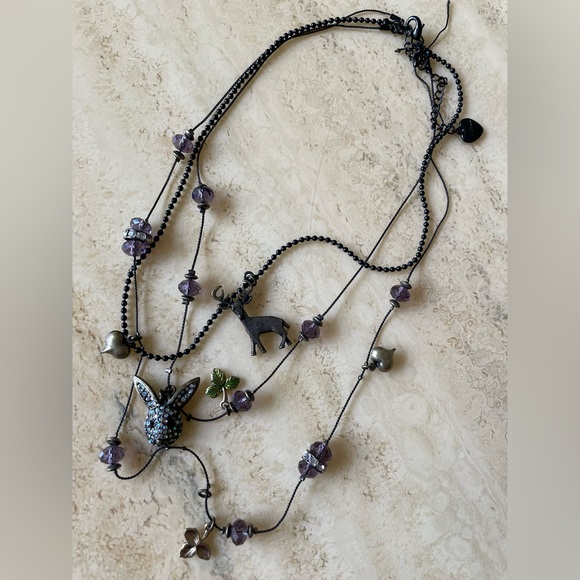 Betsey Johnson Deer and Bunny Necklace - Picture 6 of 6